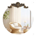 Baroque Antique Round Wall Mirror Dcor 60x64.5cm V178-67006
