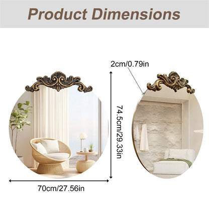 Baroque Antique Round Mirror 70x74.5 cm V178-67007