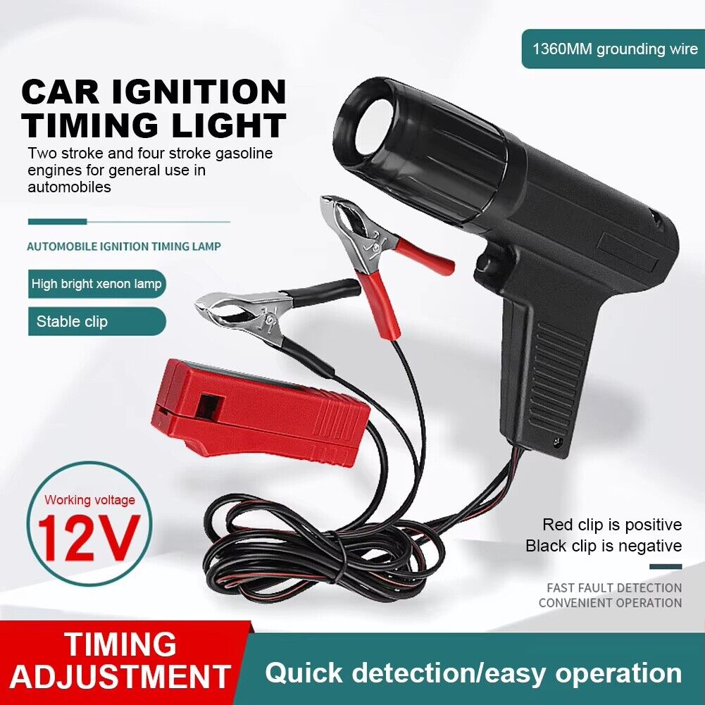 Universal 12V Ignition Timing Light Strobe Lamp 1.36m Cable V178-67012