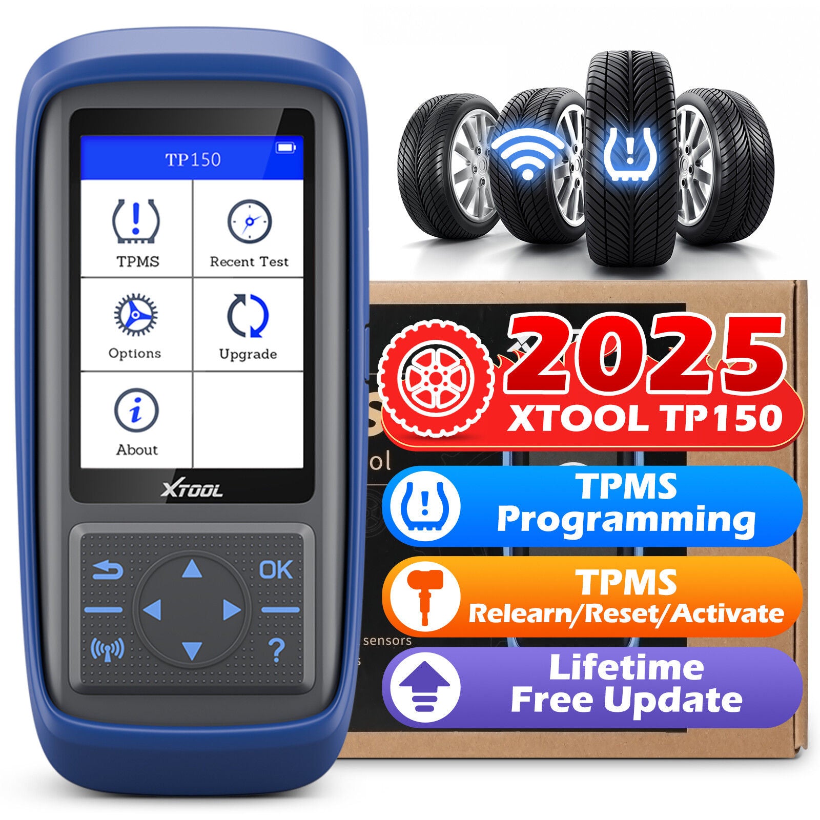 TP150 TPMS Reset Tool 2025 WiFi CAN EOBD OBDII V178-67013