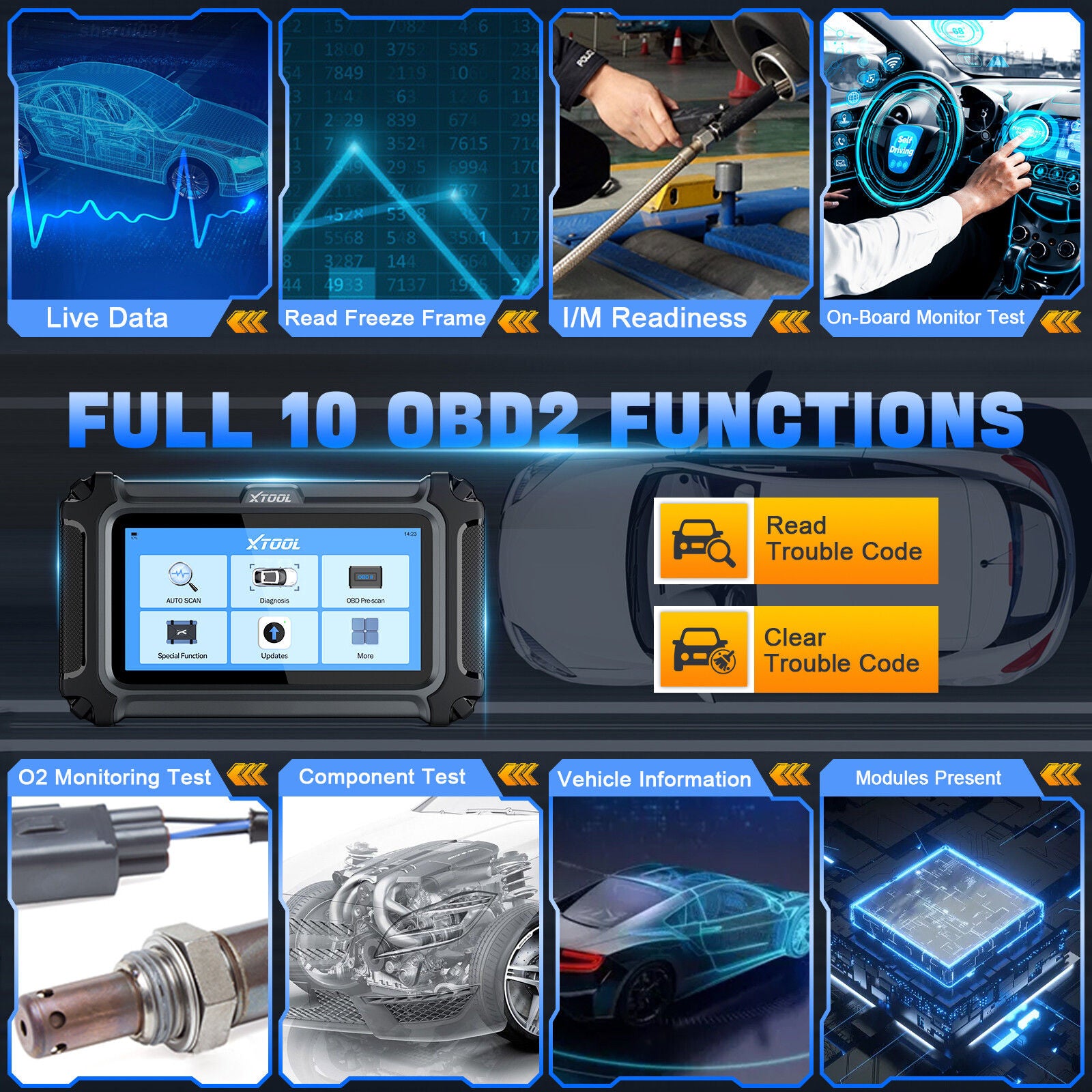 2025 D5 OBD2 Scanner ABS SRS Engine Diagnostic Tool V178-67016