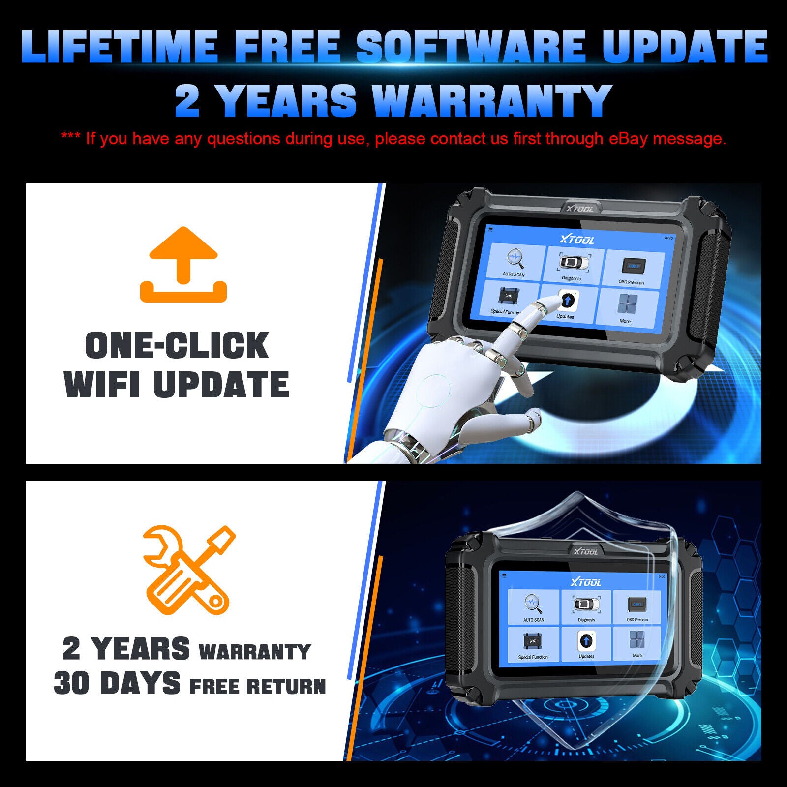 2025 D5 OBD2 Scanner ABS SRS Engine Diagnostic Tool V178-67016