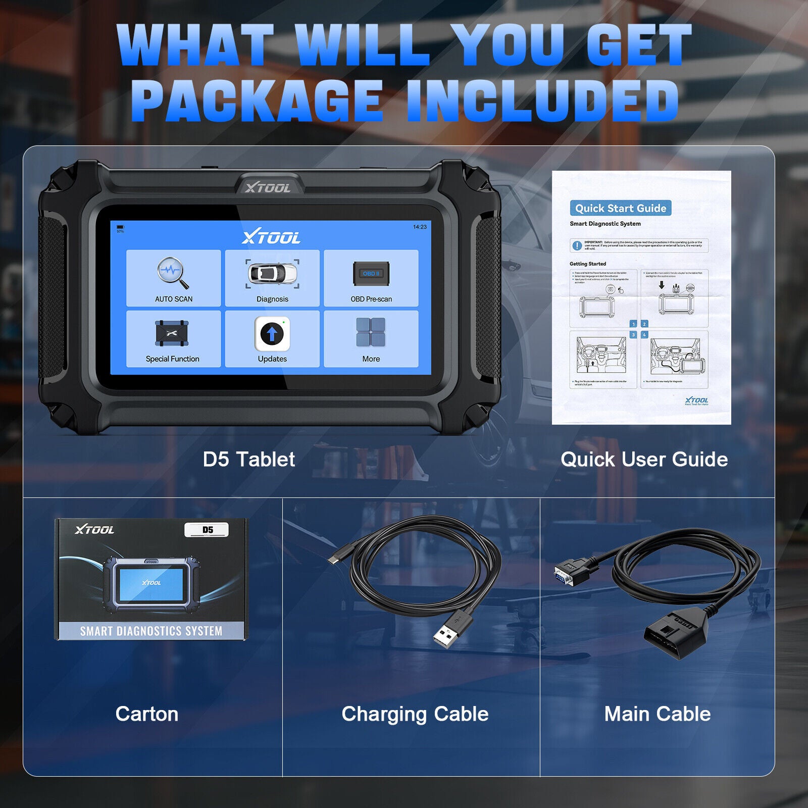 2025 D5 OBD2 Scanner ABS SRS Engine Diagnostic Tool V178-67016