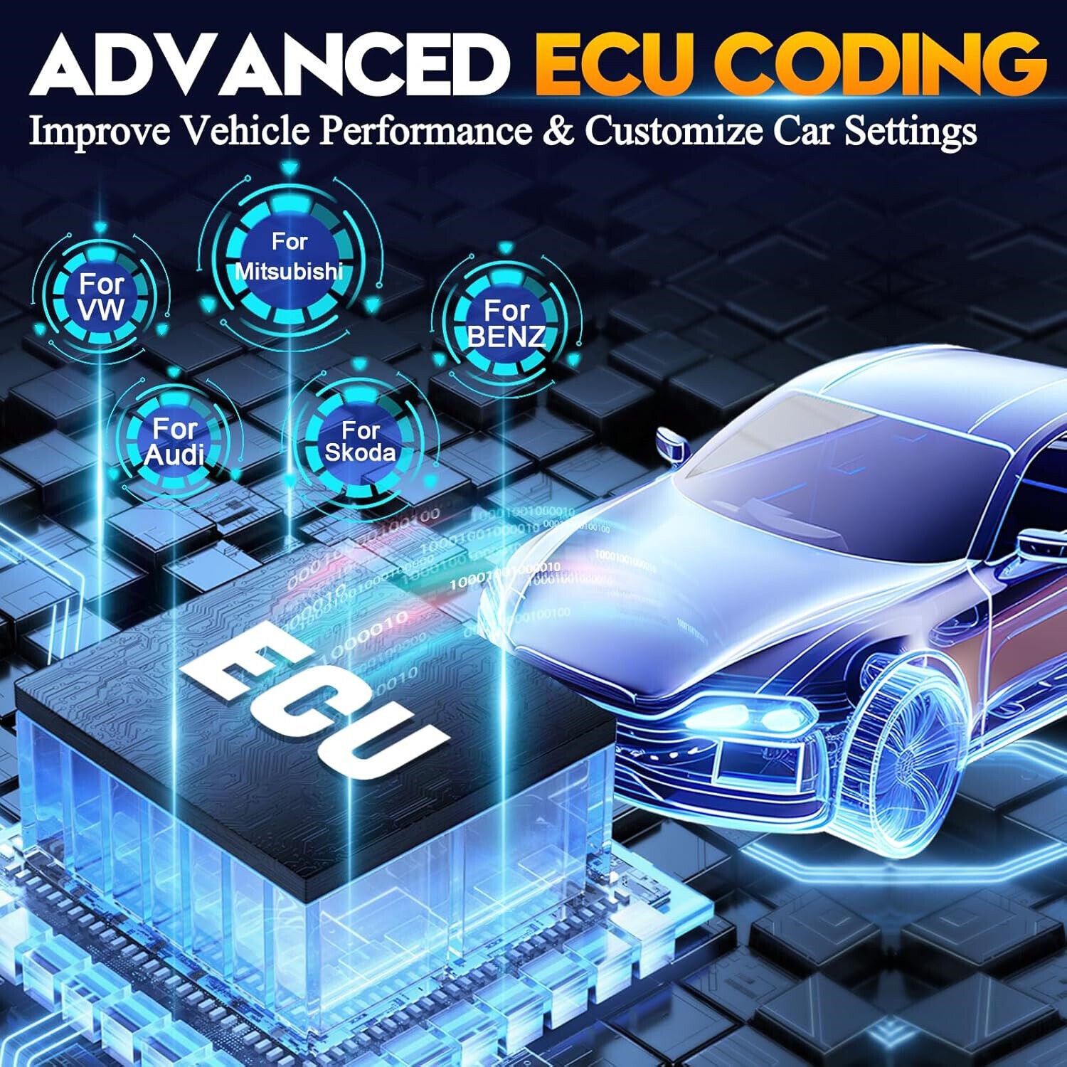 D7W Wireless OBD2 Scanner ECU Coding Key Programming V178-67017