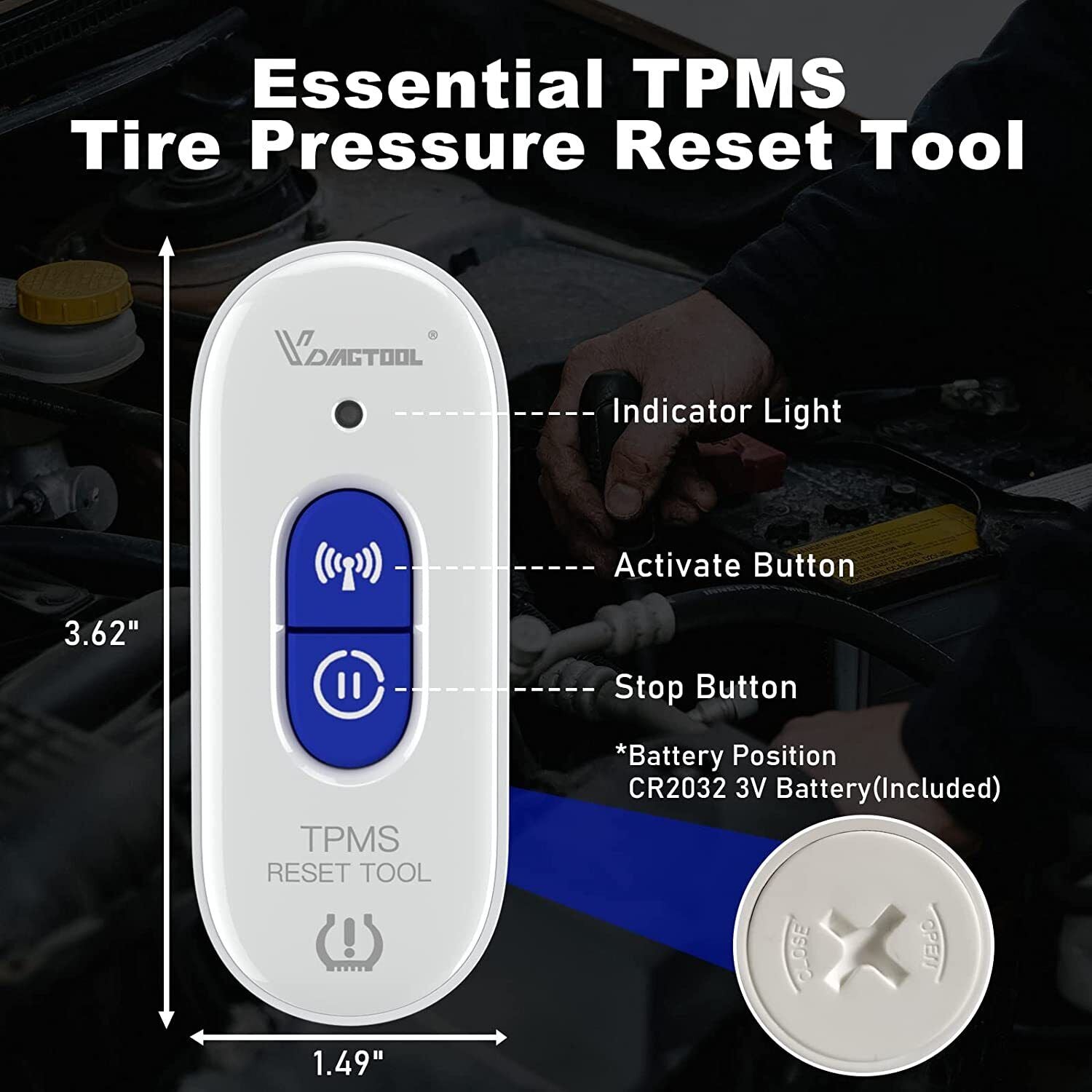 TP508 TPMS Relearn Tool for GM Tire Pressure Reset V178-67018