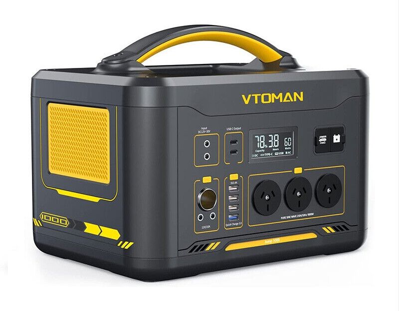 1000W 1408Wh Solar Generator 10A Black Portable Power Station V178-67020