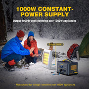 1000W 1408Wh Solar Generator 10A Black Portable Power Station V178-67020