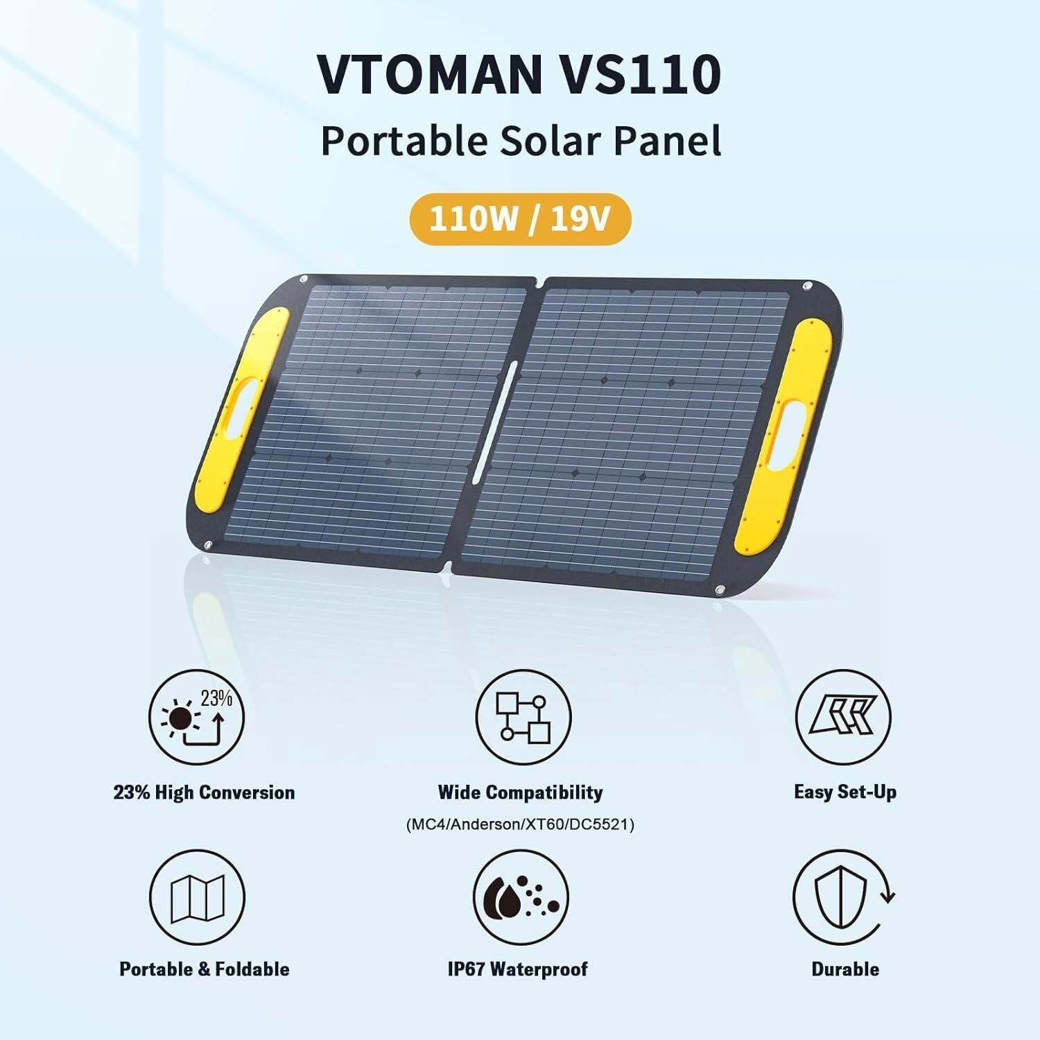 Jump 600X 600W Power Station 110W Solar Panel 10A AC/DC V178-67021
