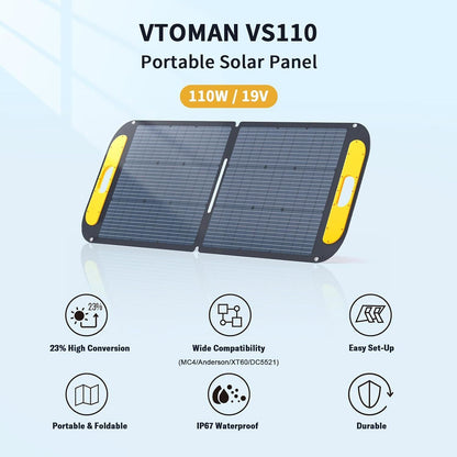 Jump 600X 600W Power Station 110W Solar Panel 10A AC/DC V178-67021