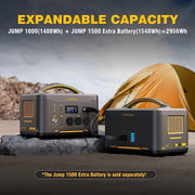 Jump 1000 1000W 1408Wh Power Station + 110W Solar Panel V178-67022