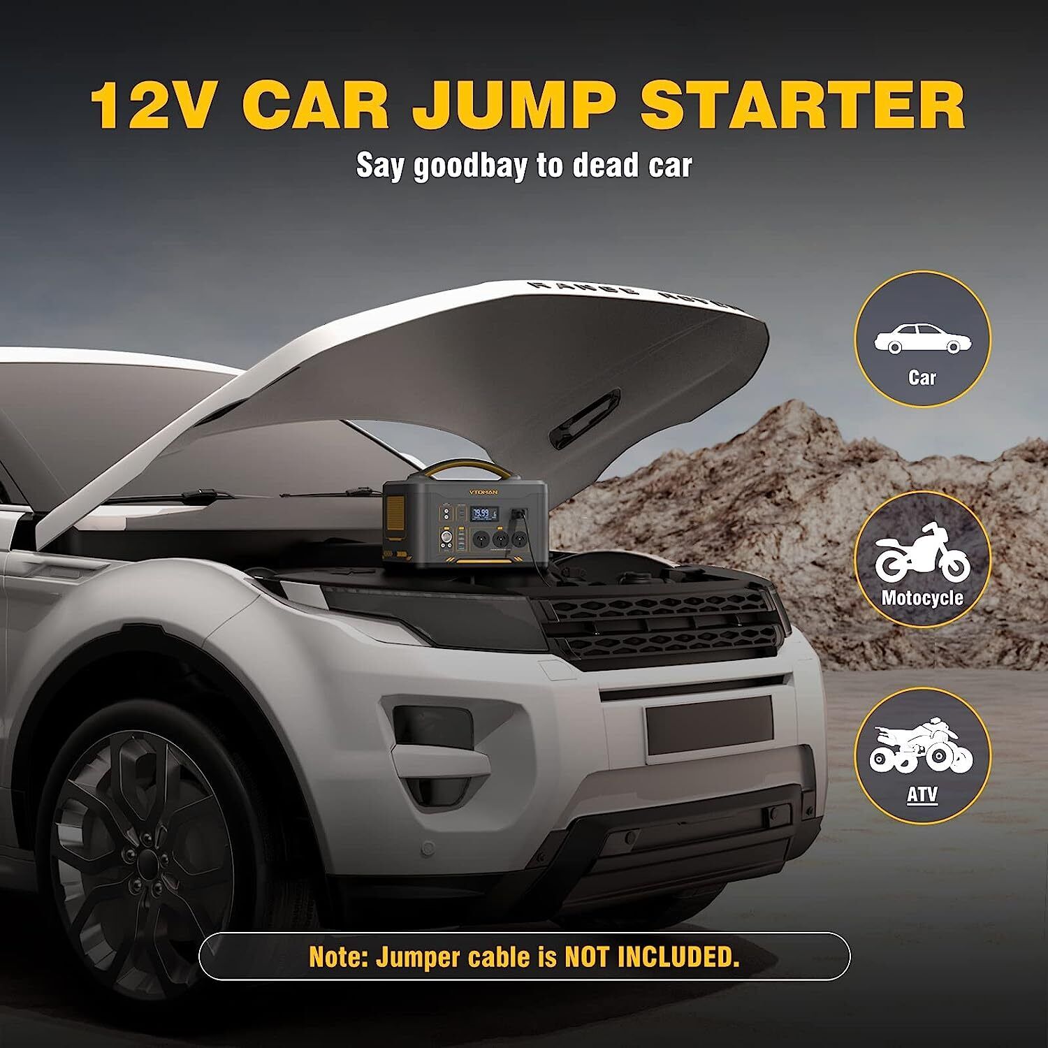 Jump 1000 1000W 1408Wh Power Station + 110W Solar Panel V178-67022