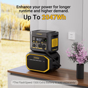FlashSpeed 600 600W 499Wh AC/DC Portable Power Station Generator V178-67023