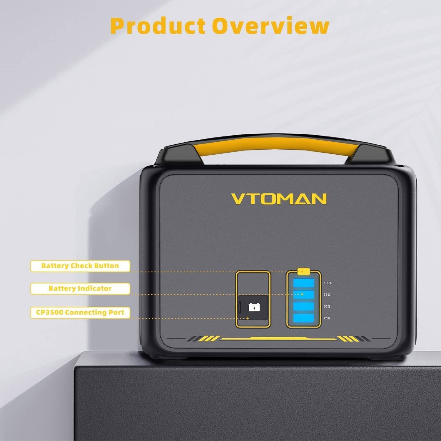 640Wh Solar Expansion Battery LiFePO4 BMS Jump 600X V178-67025