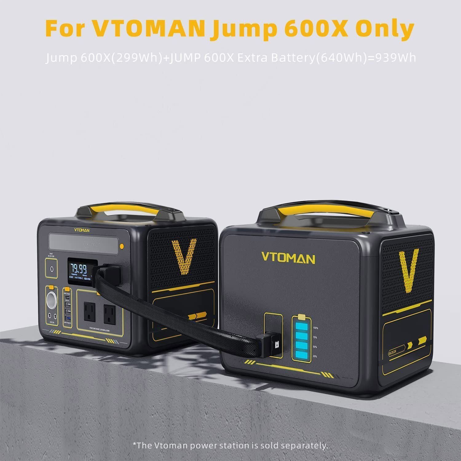 640Wh Solar Expansion Battery LiFePO4 BMS Jump 600X V178-67025