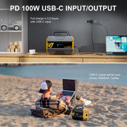 FlashSpeed 300 Solar Power Station 600W AC/DC for Camping AU V178-67027