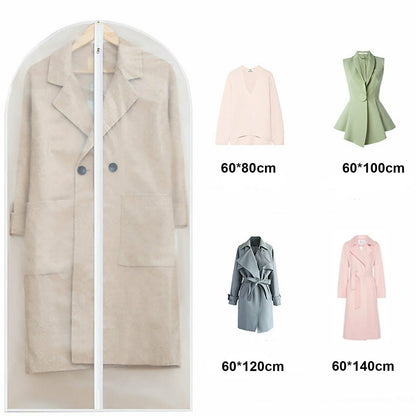10x Transparent Garment Bags 60x100cm Dustproof Suit Coat Cover Storage V178-67028