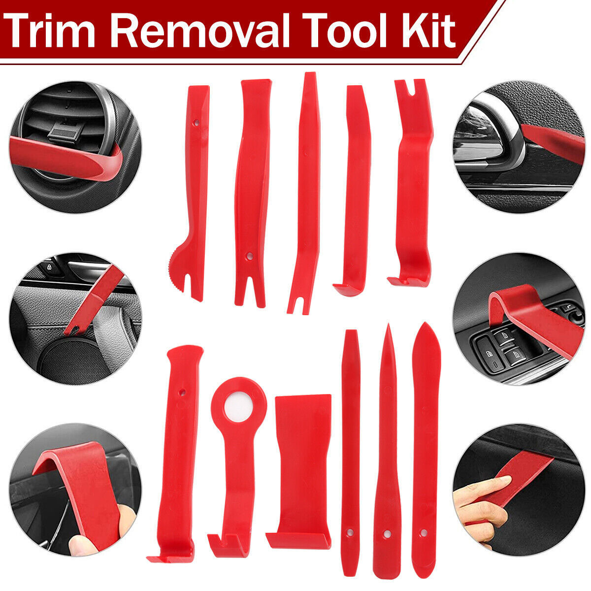 65pcs Car Trim Removal Tool Set Pry Bar Dash Kit V178-67032