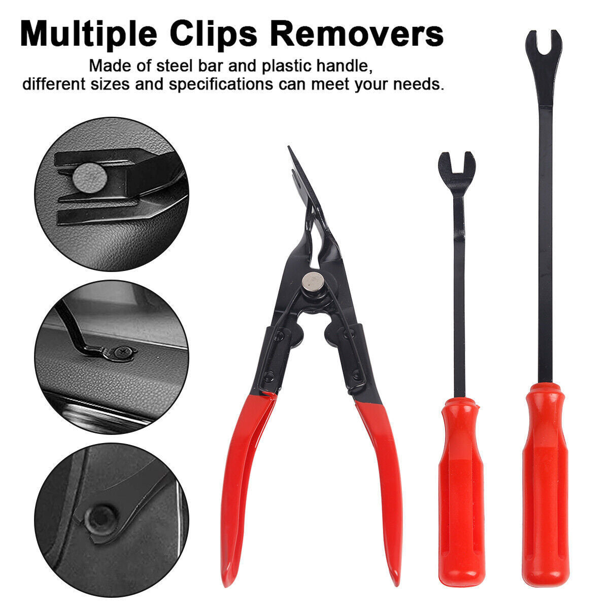 65pcs Car Trim Removal Tool Set Pry Bar Dash Kit V178-67032