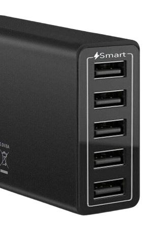 40W 5-Port USB Wall Charger Fast AC Adapter Multi Travel V178-67033