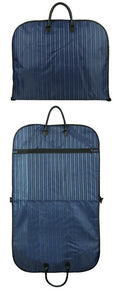 Blue Men Suit Garment Bag Zippered Dustproof Travel Organizer V178-67035
