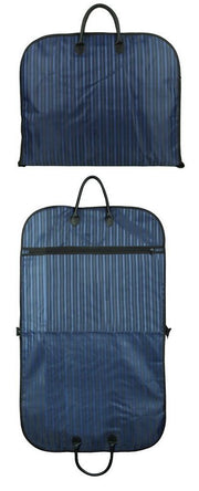 Blue Men Suit Garment Bag Zippered Dustproof Travel Organizer V178-67035