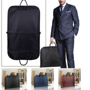 Blue Men Suit Garment Bag Zippered Dustproof Travel Organizer V178-67035