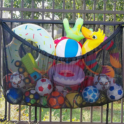 145x145CM Heavy Duty Pool Toy Storage Net Bag Adjustable Organizer V178-67044