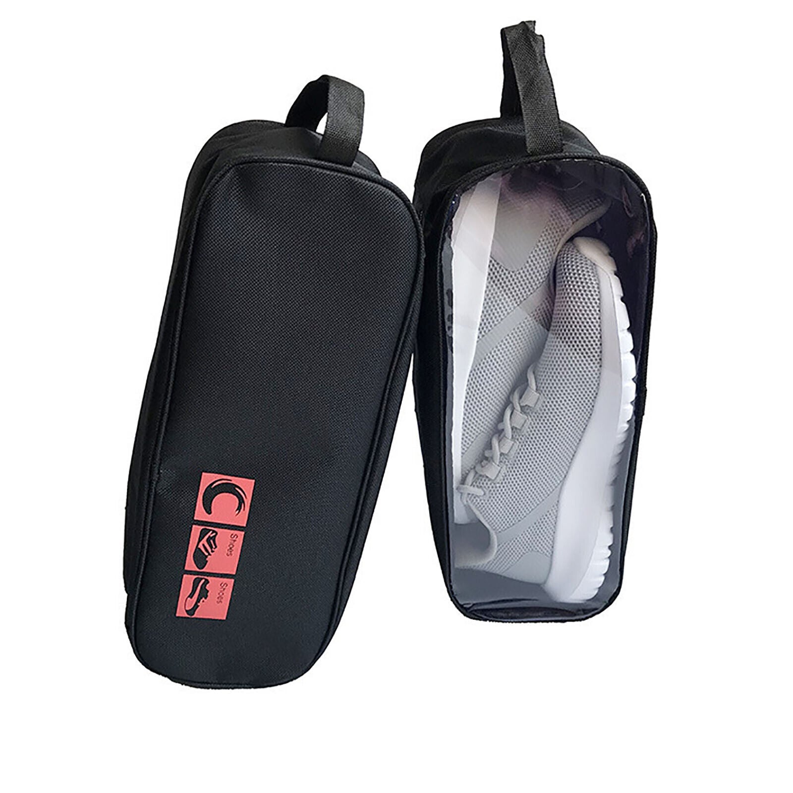 Portable Waterproof Shoe Bag with View Window 13cm High V178-67046