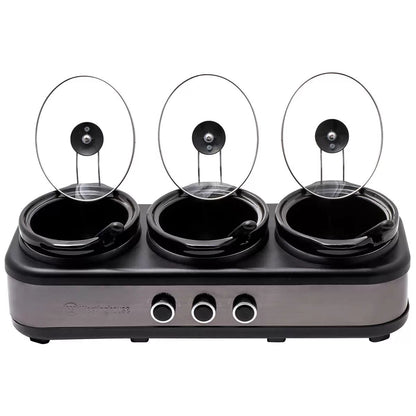 Westinghouse Slow Cooker Ceramic Pots 3 x 2.5L V178-67245