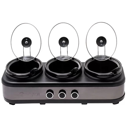 Westinghouse Slow Cooker Ceramic Pots 3 x 2.5L V178-67245