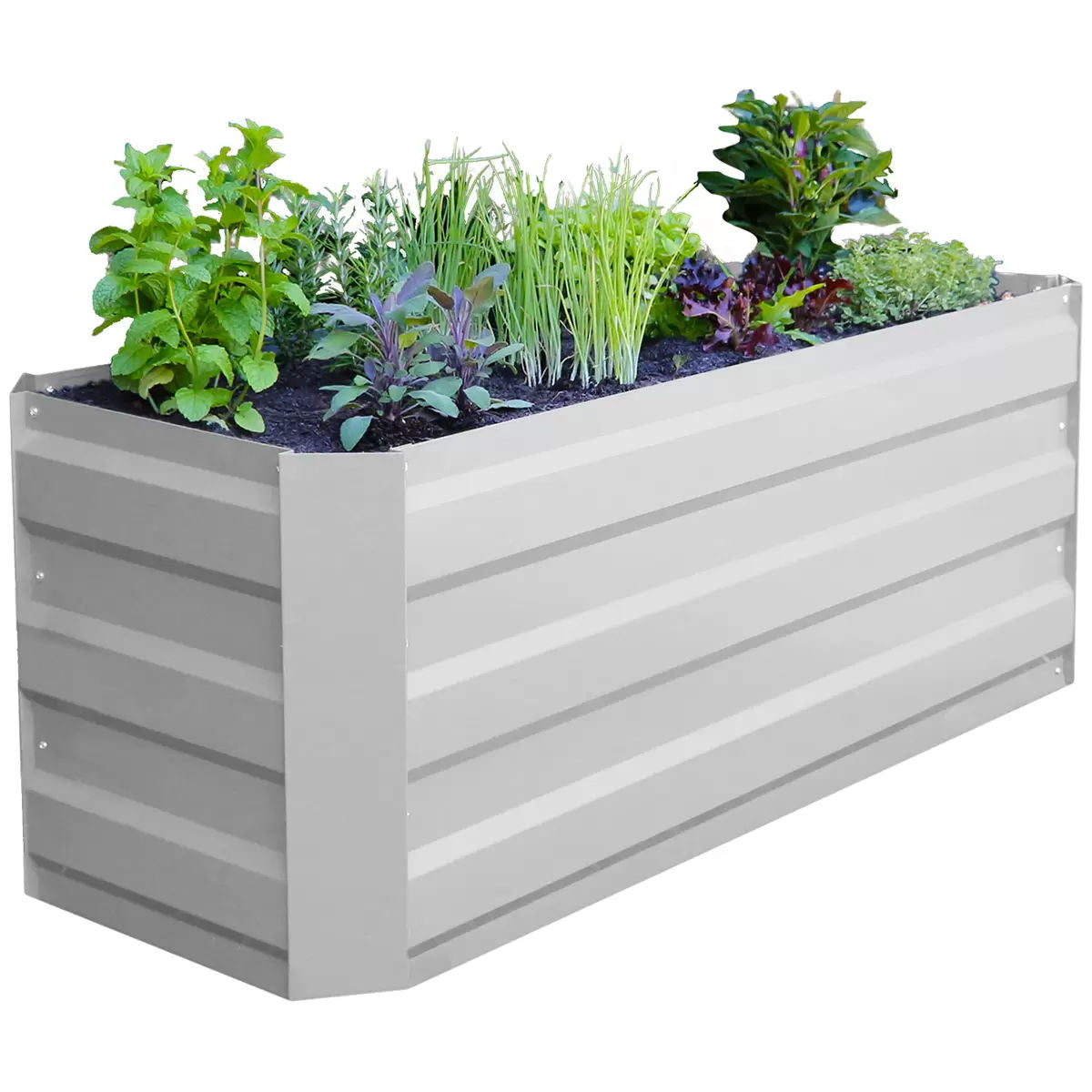 Slimline Garden Bed 120 x 45 x 45cm White V178-67250