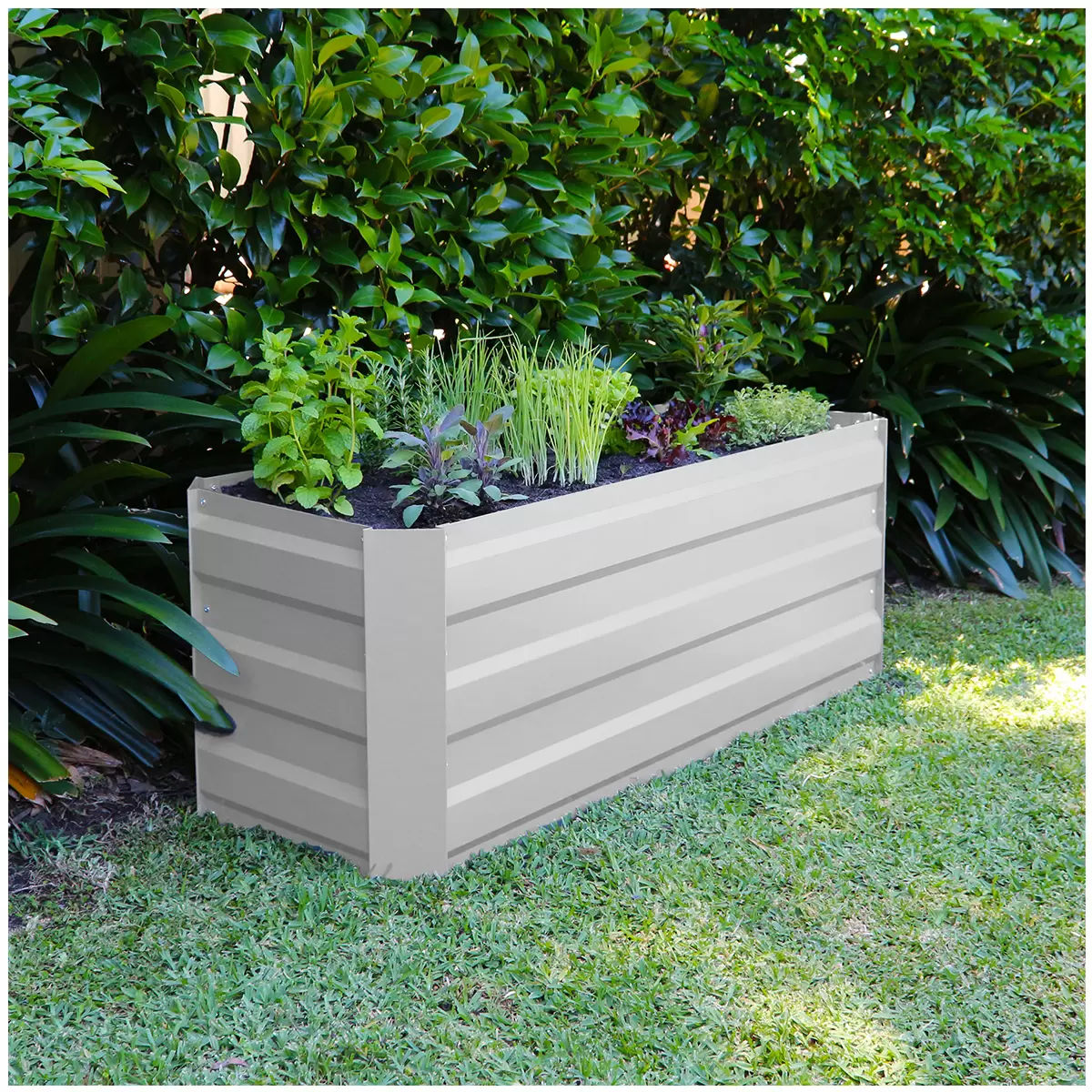 Slimline Garden Bed 120 x 45 x 45cm White V178-67250