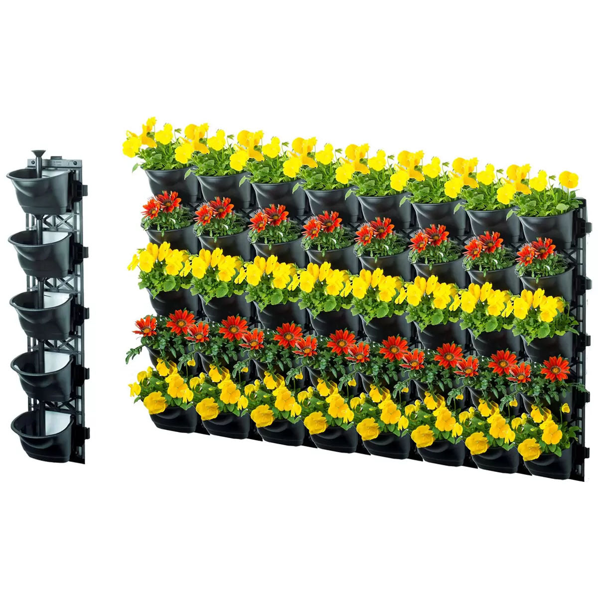 Quint vertical garden with 8 frames and 40 pots V178-67252