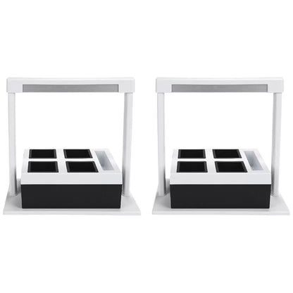 2 x Herb Lamp LED 4 Pot Grower 37 x 22 x 36cm V178-67257