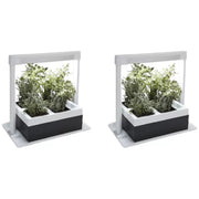 2 x Herb Lamp LED 4 Pot Grower 37 x 22 x 36cm V178-67257