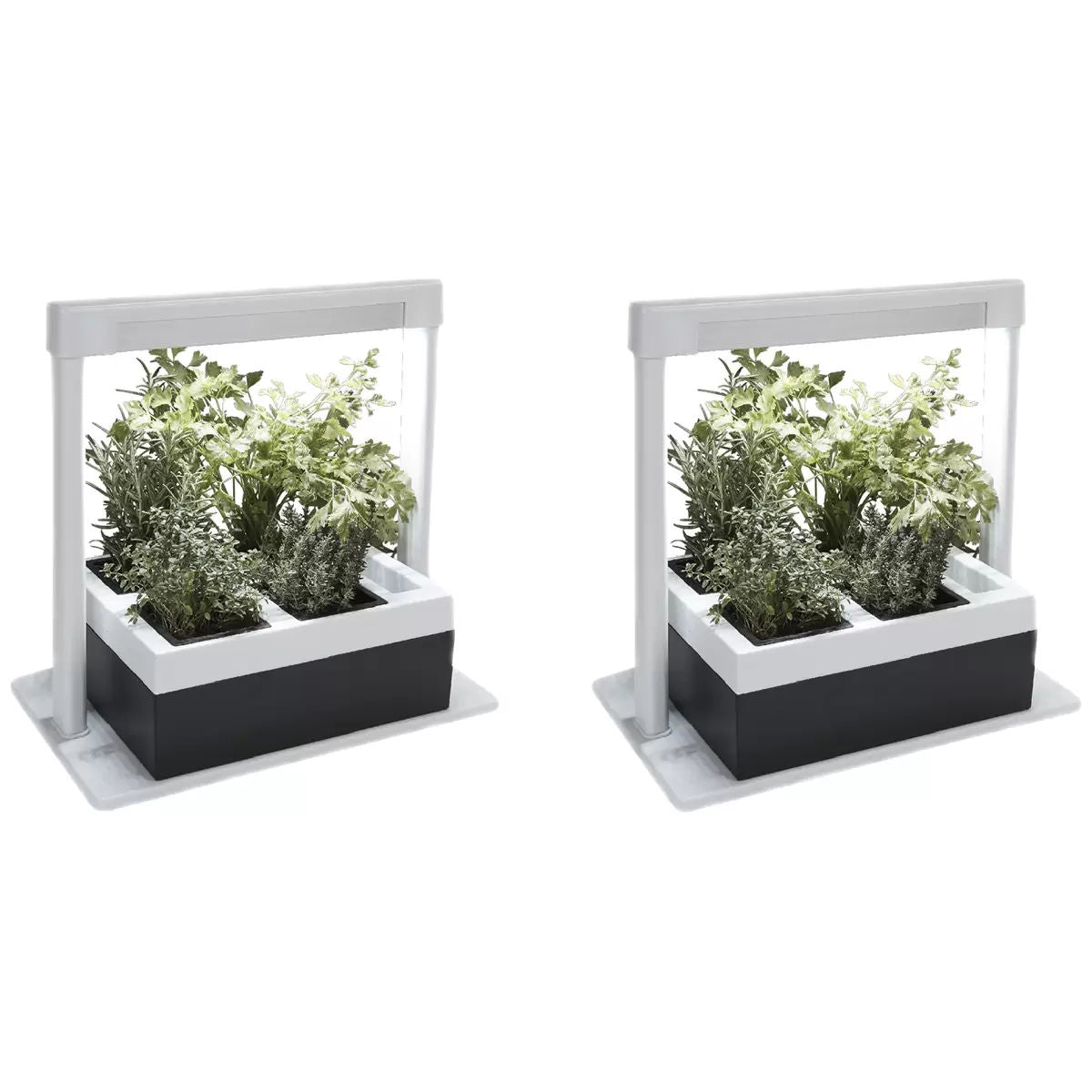 2 x Herb Lamp LED 4 Pot Grower 37 x 22 x 36cm V178-67257