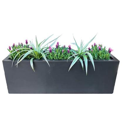 Metal Designer Planter Box 900 x 300 x 300mm Charcoal V178-67260