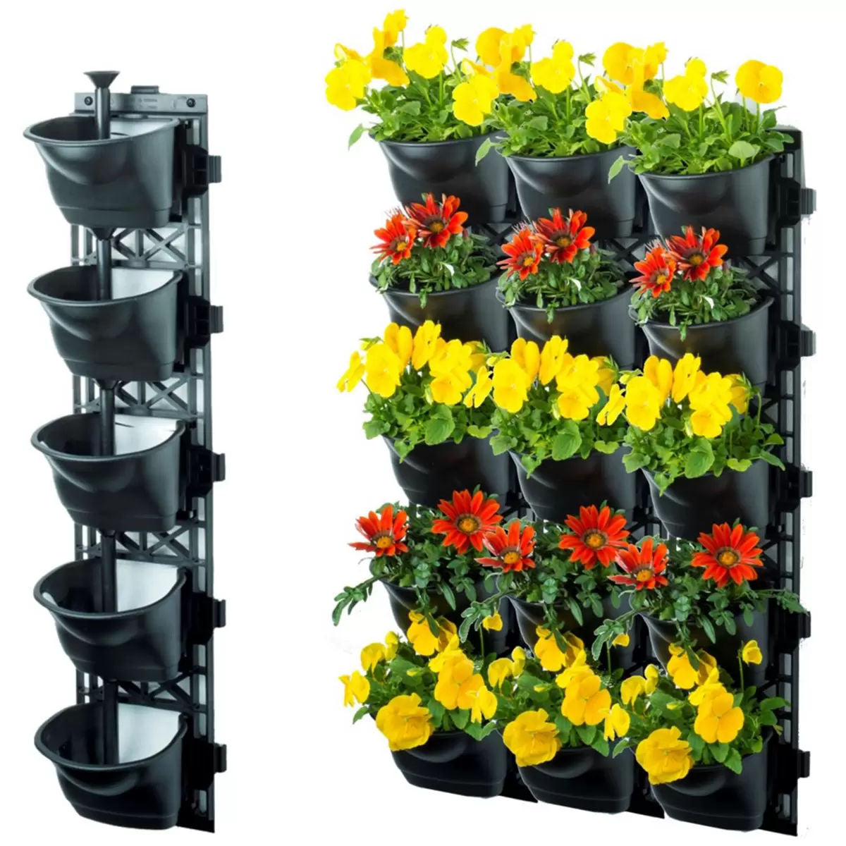 Quint vertical garden with 3 frames and 15 pots V178-67263
