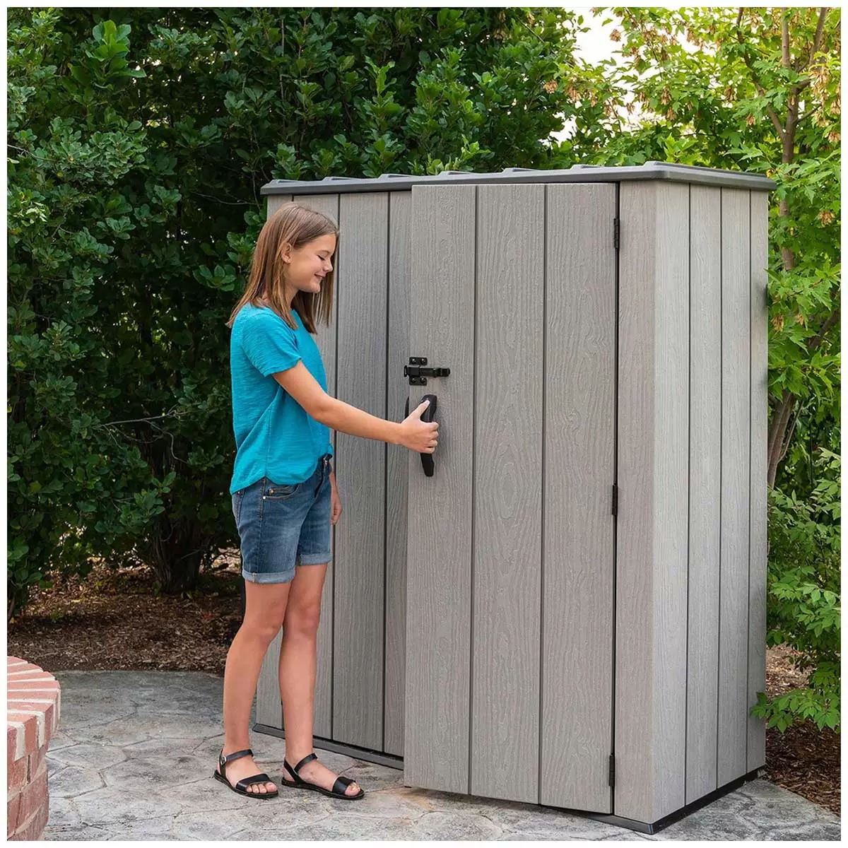 Lifetime Vertical Shed With Shelves V178-67279
