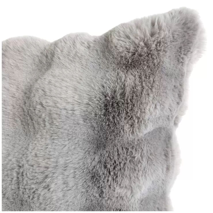 Luxe faux fur cushion 55 x 55cm grey V178-67280