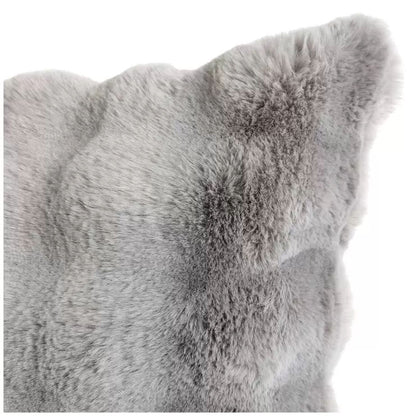 Luxe faux fur cushion 55 x 55cm grey V178-67280