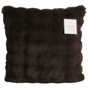 Luxe faux fur cushion 55 x 55cm dark brown V178-67282