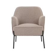 Hugo upholstered armchair light brown V178-67290