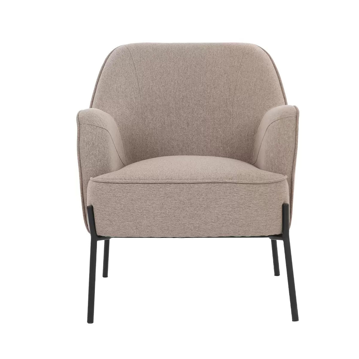 Hugo upholstered armchair light brown V178-67290