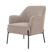 Hugo upholstered armchair light brown V178-67290