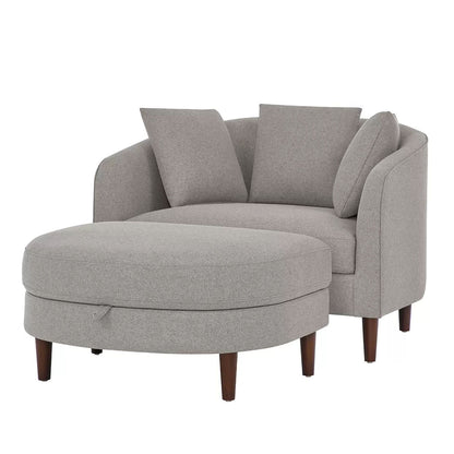 Accent Chair with Storage Ottoman V178-67292