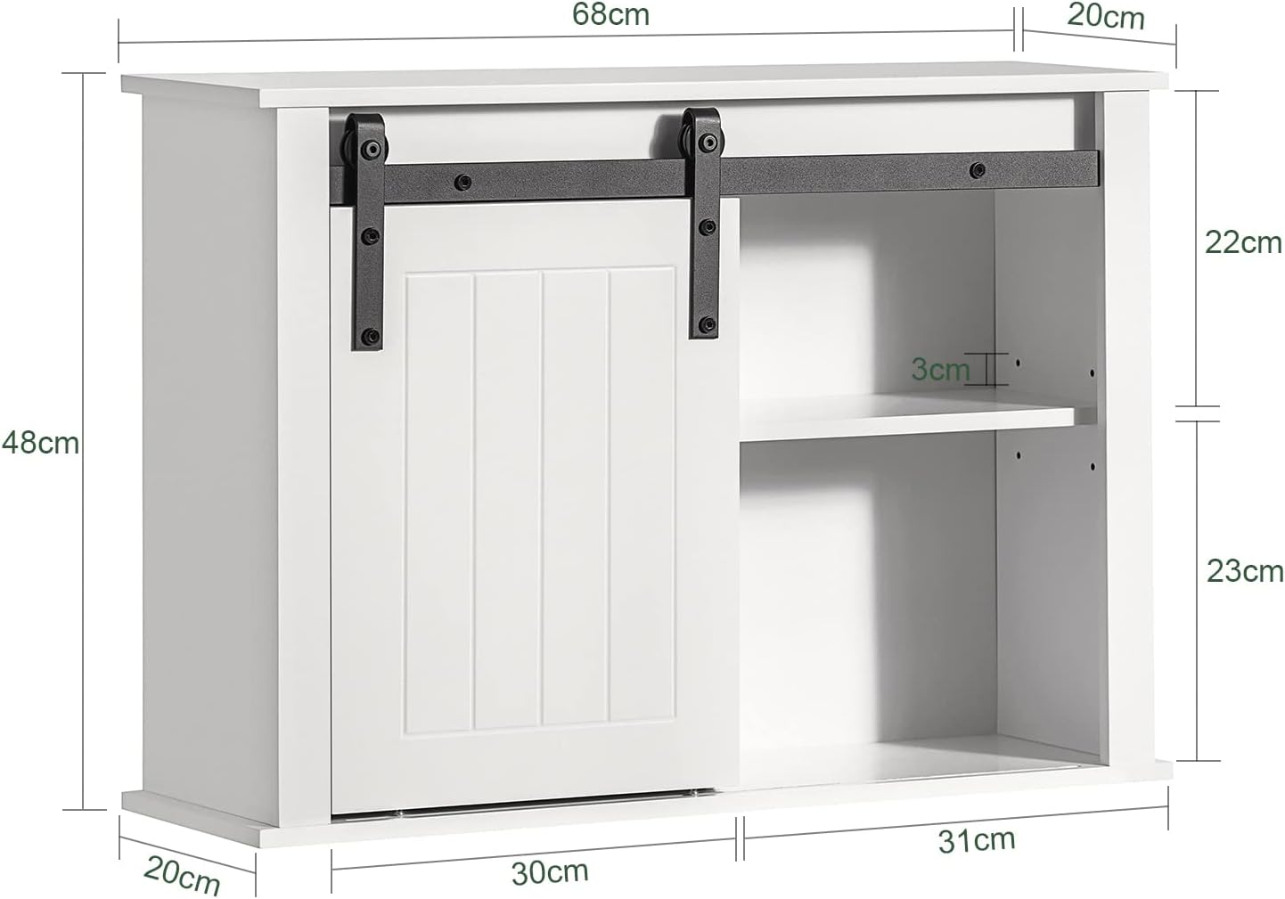 Bathroom Wall Cabinet Storage Cupboard V178-67384