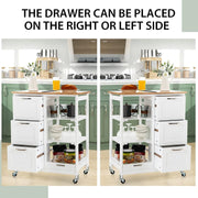 Kitchen Island on Wheels with Storage V178-68184