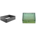 Raised Garden Bed Charcoal 120 X 90 x 30cm V178-68900