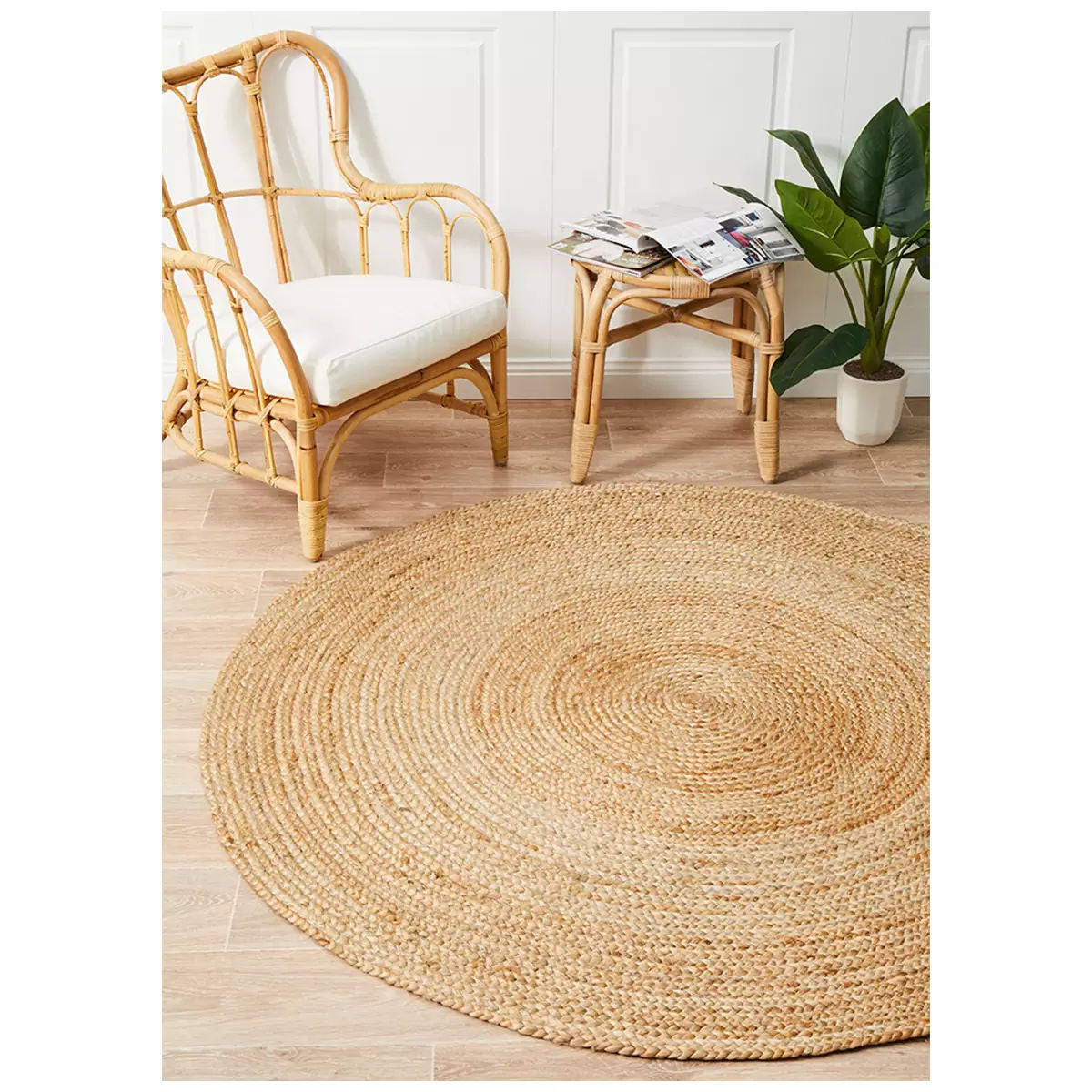 Atrium polo natural indoor rug 120 x 120cm V178-68906